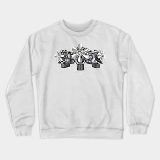 V8 Engine Trio Cartoon Crewneck Sweatshirt